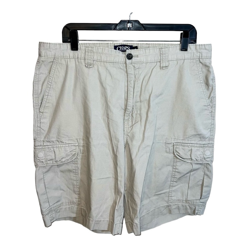 Chaps Cargo Shorts Men’s Size 36 Tan Khaki Casual